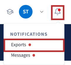 Export Link in Drop down Menu