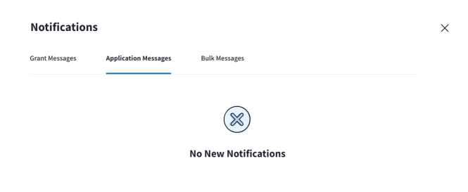 No New Application Messages