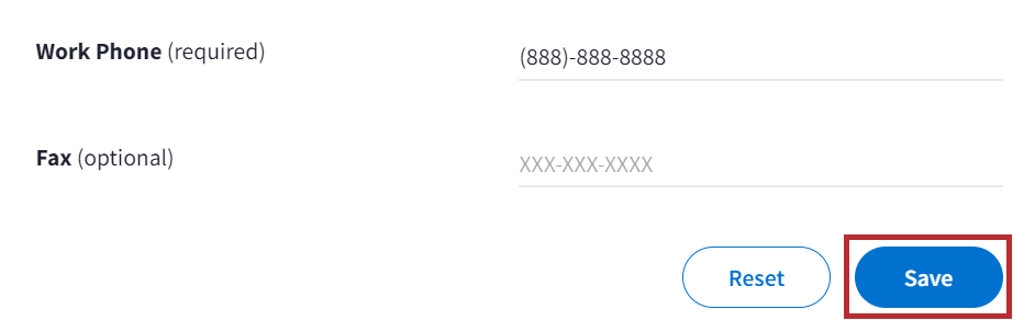 Edit Profile Info window with Save button